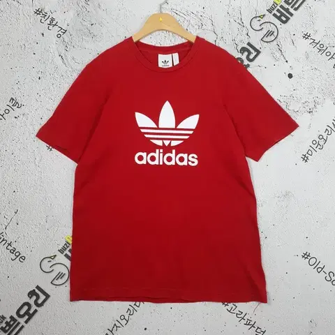 아디다스 ADIDAS 오리지널 파이어버드 반팔 티 레드 1000006