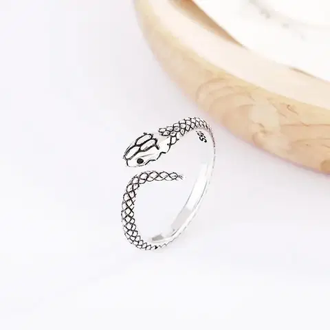 뱀모양 은반지