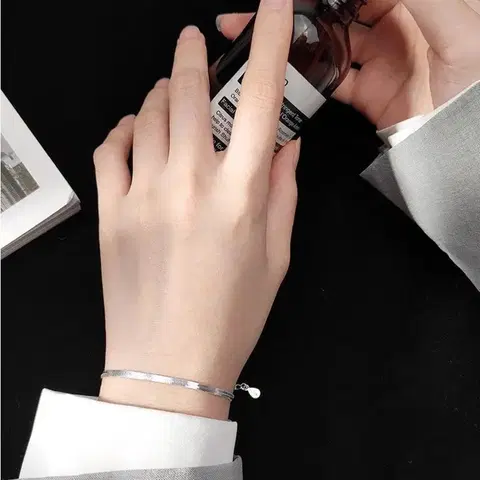 스네이크 은팔찌