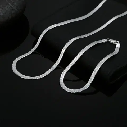 은목걸이 은팔찌 세트