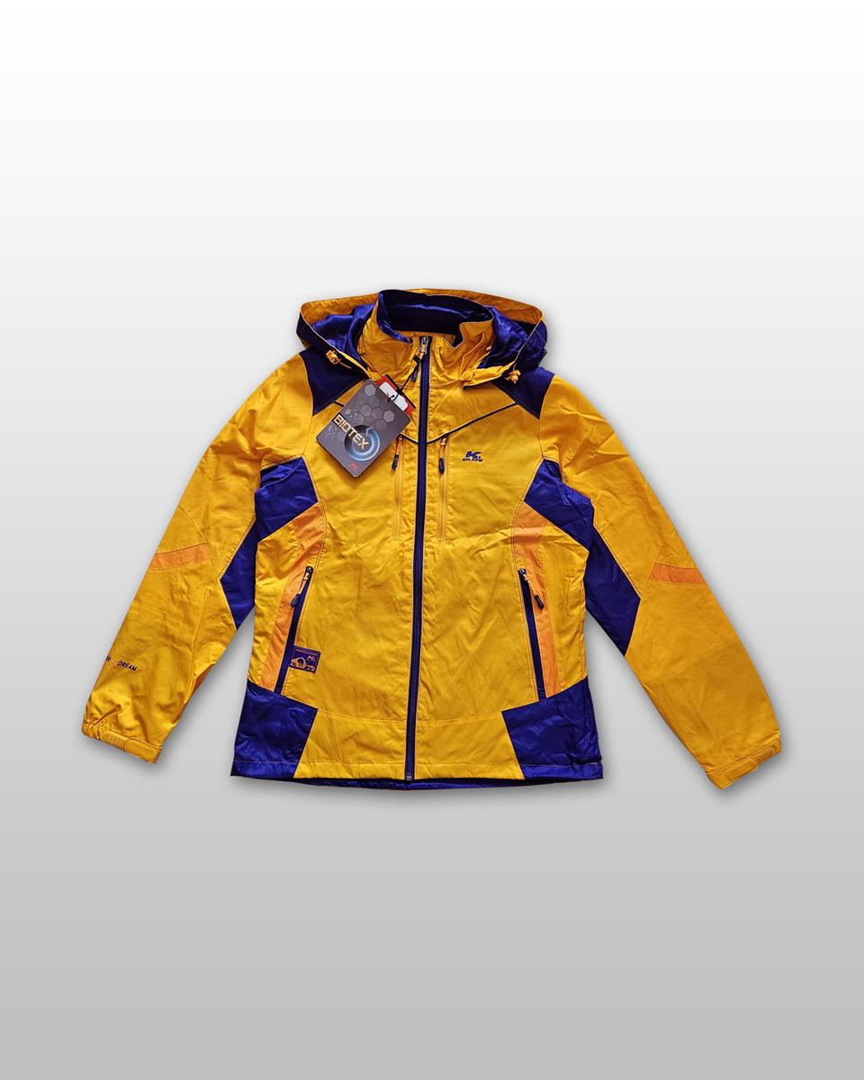 콜핑 여성 옐로 블루 바람막이