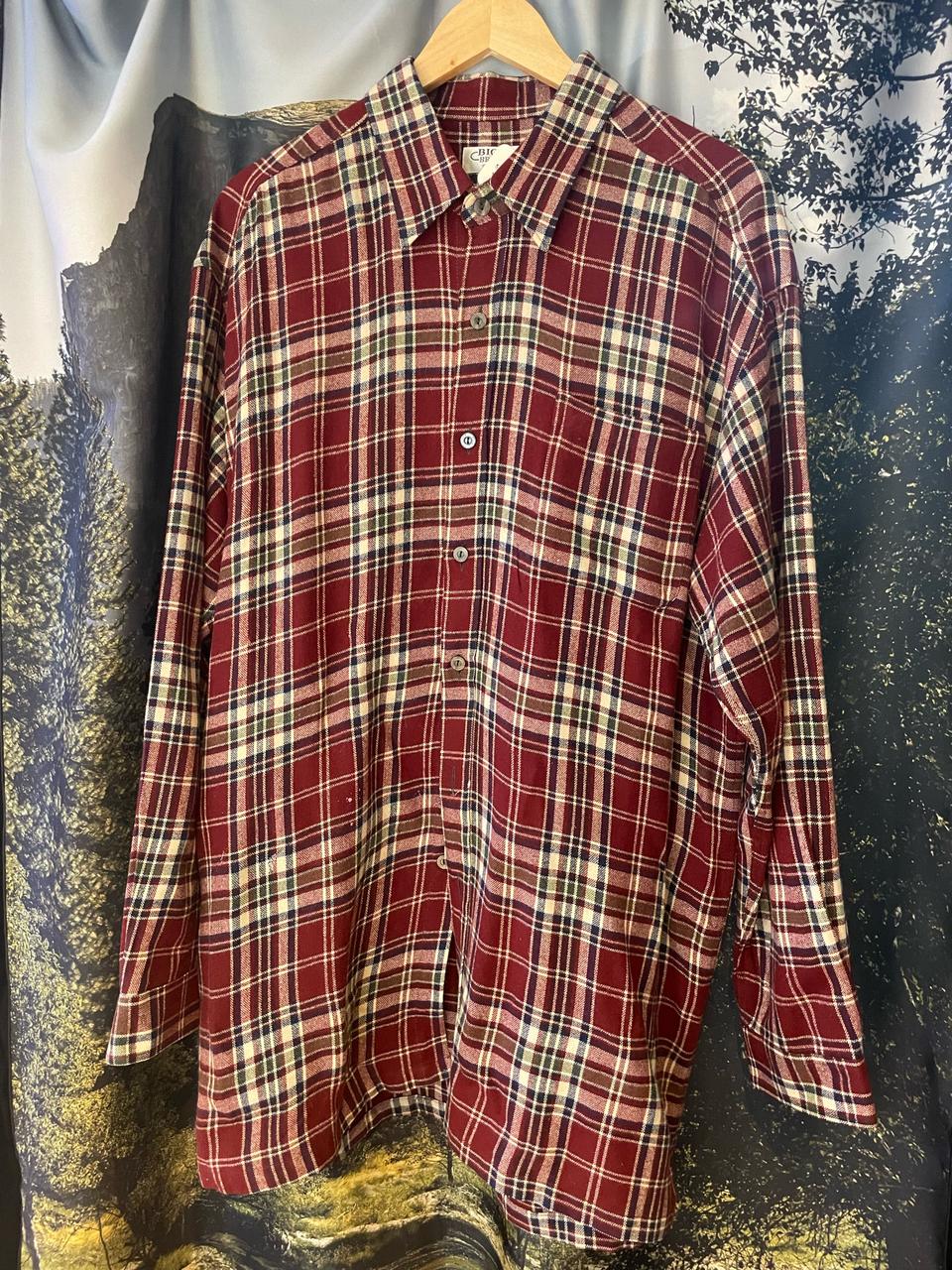 빈티지 체크 셔츠