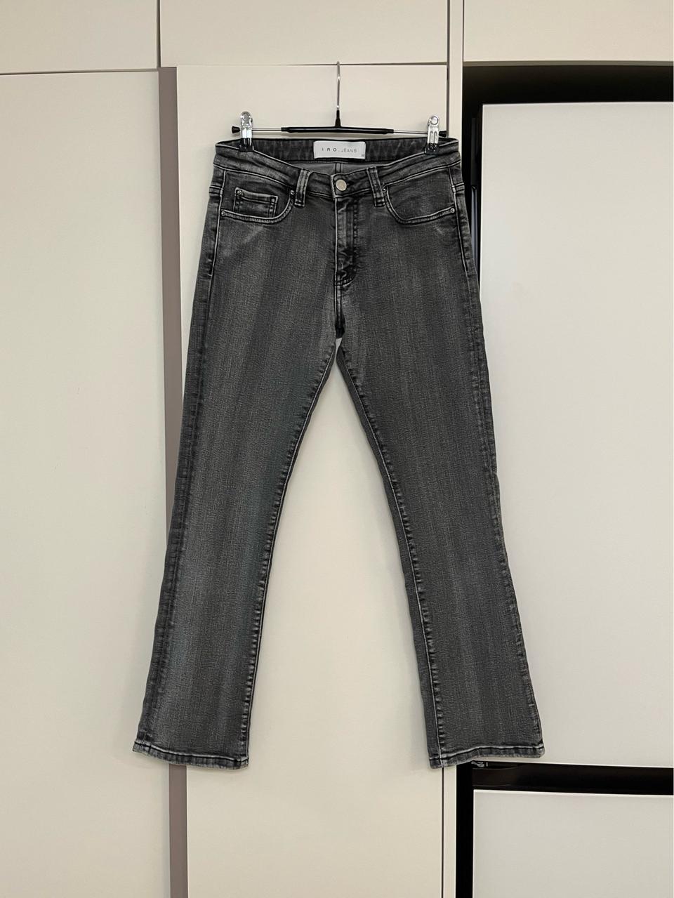 이로 흑청 데님 팬츠