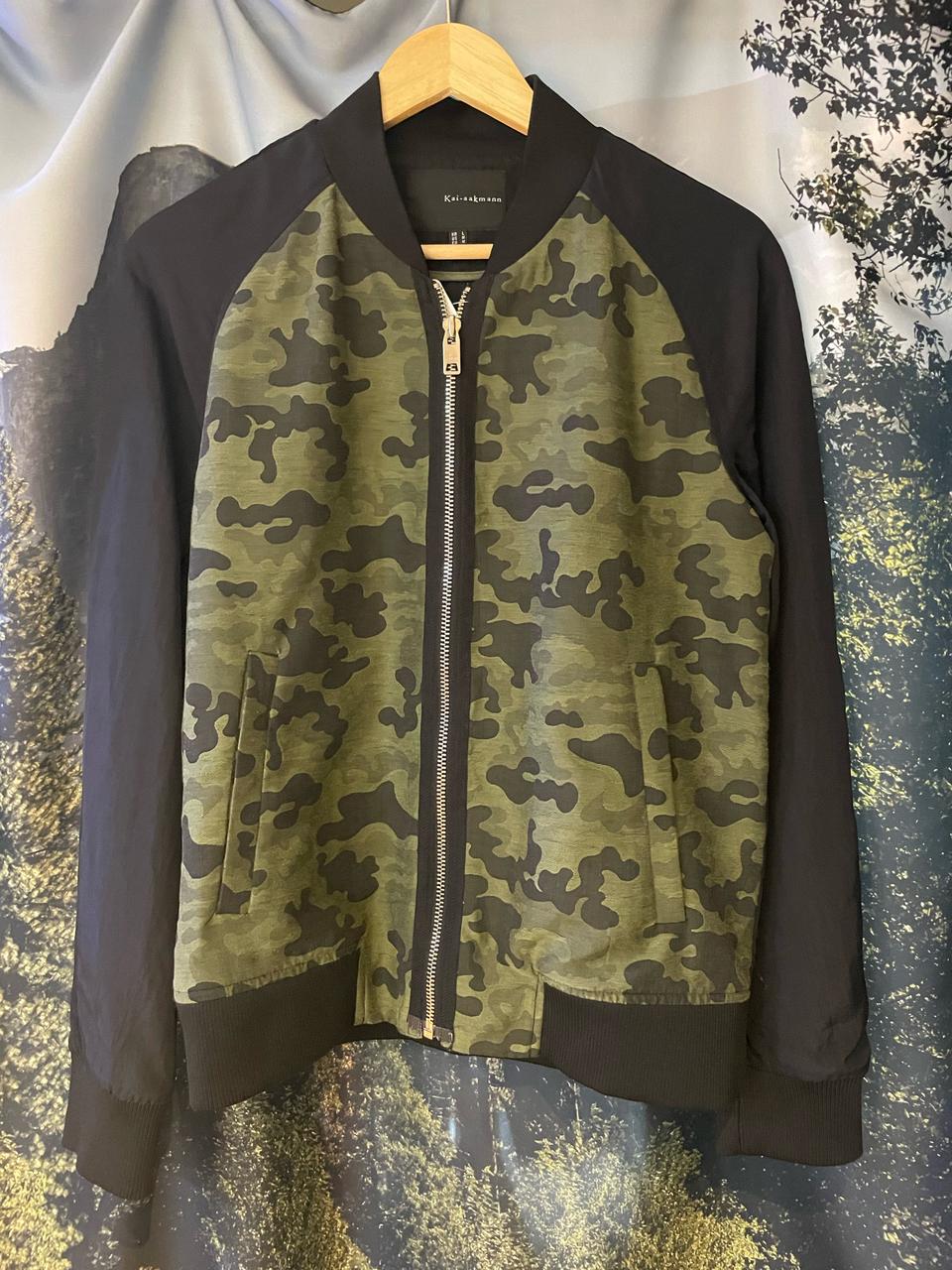 카이아크만 밀리터리 블루종 자켓