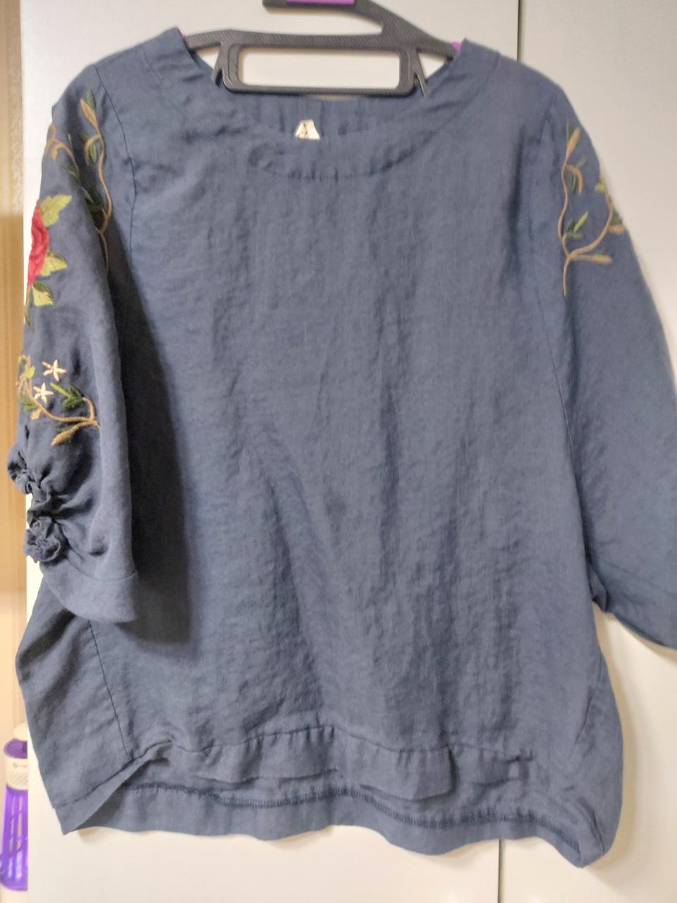 린네(마)블라우스