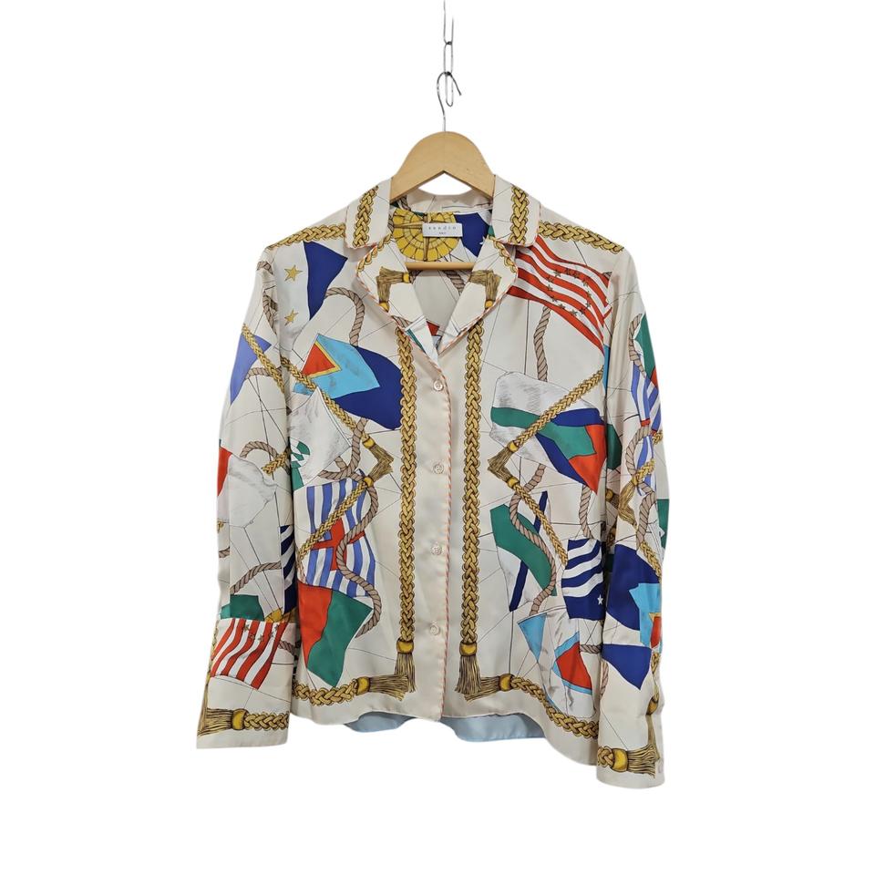 산드로 실크 블라우스 1