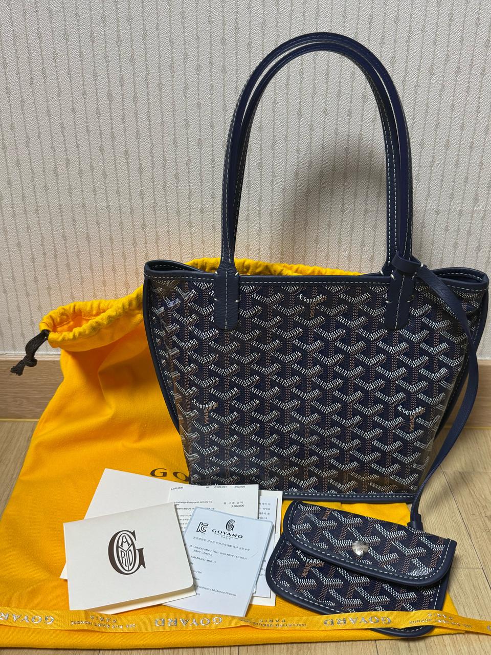 고야드미니앙주/네이비/새상품급