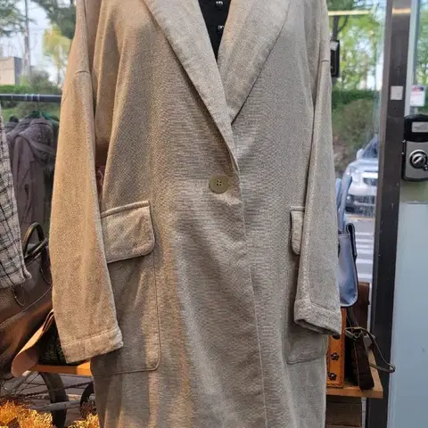 ZARA 자라 린넨 로브 자켓 26