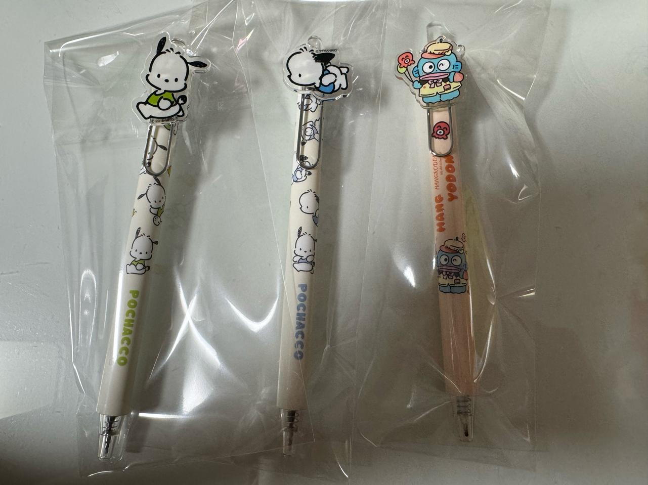 캐릭터 볼펜(포차코, 한교동, 쿠로미, 마멜)