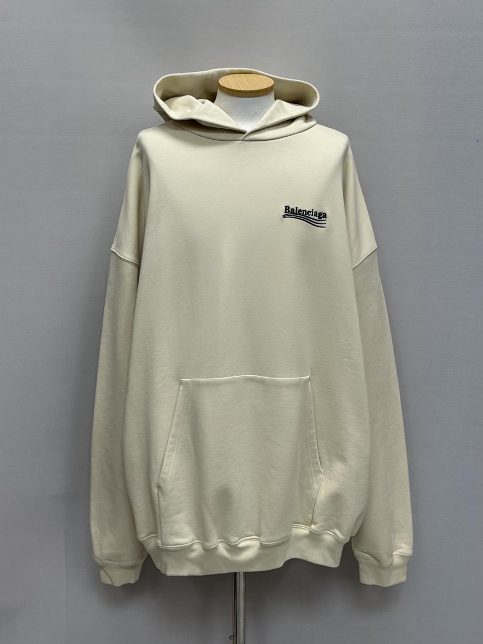 발렌시아가 로고 자수 오버핏 후드티 ( 120 )