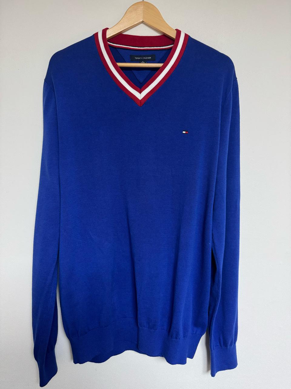 [타미힐피거 빈티지 니트 스웨터 / XL]