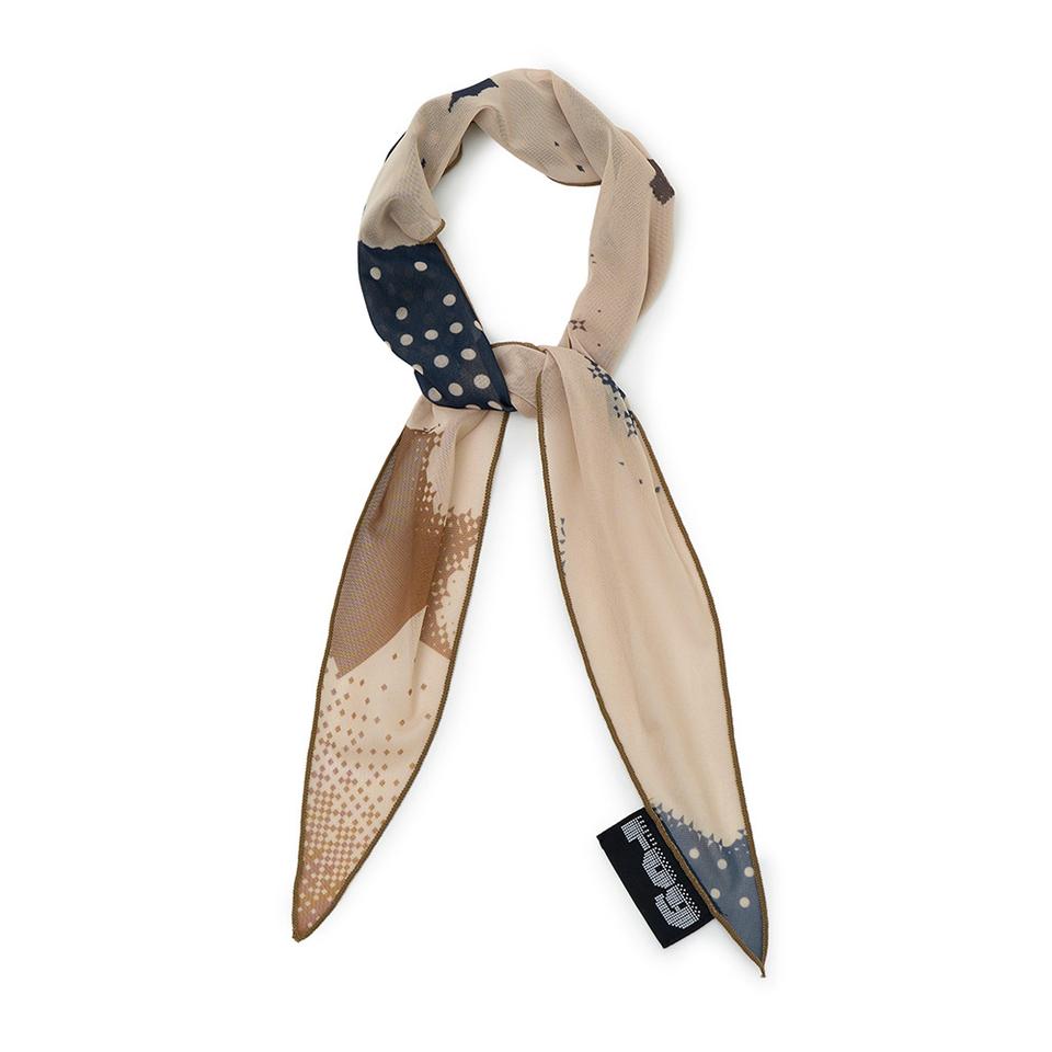 HAUSFOG 로고 스카프 (베이지, OS 사이즈)