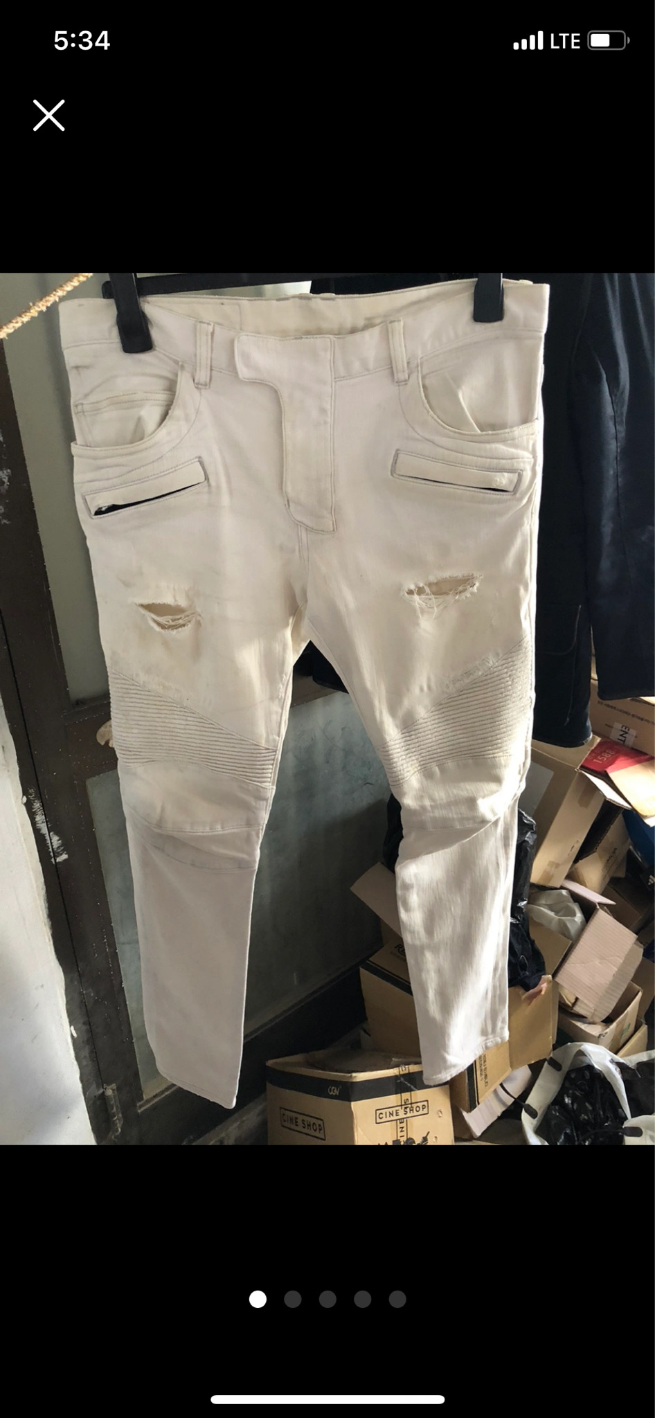 발망 남성 화이트진 33