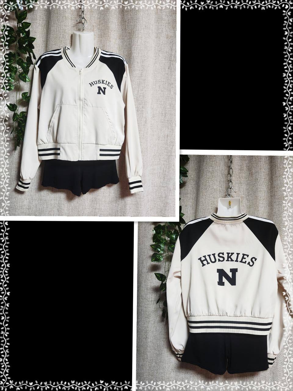 HUSKIES N 캐쥬얼 야구 점퍼