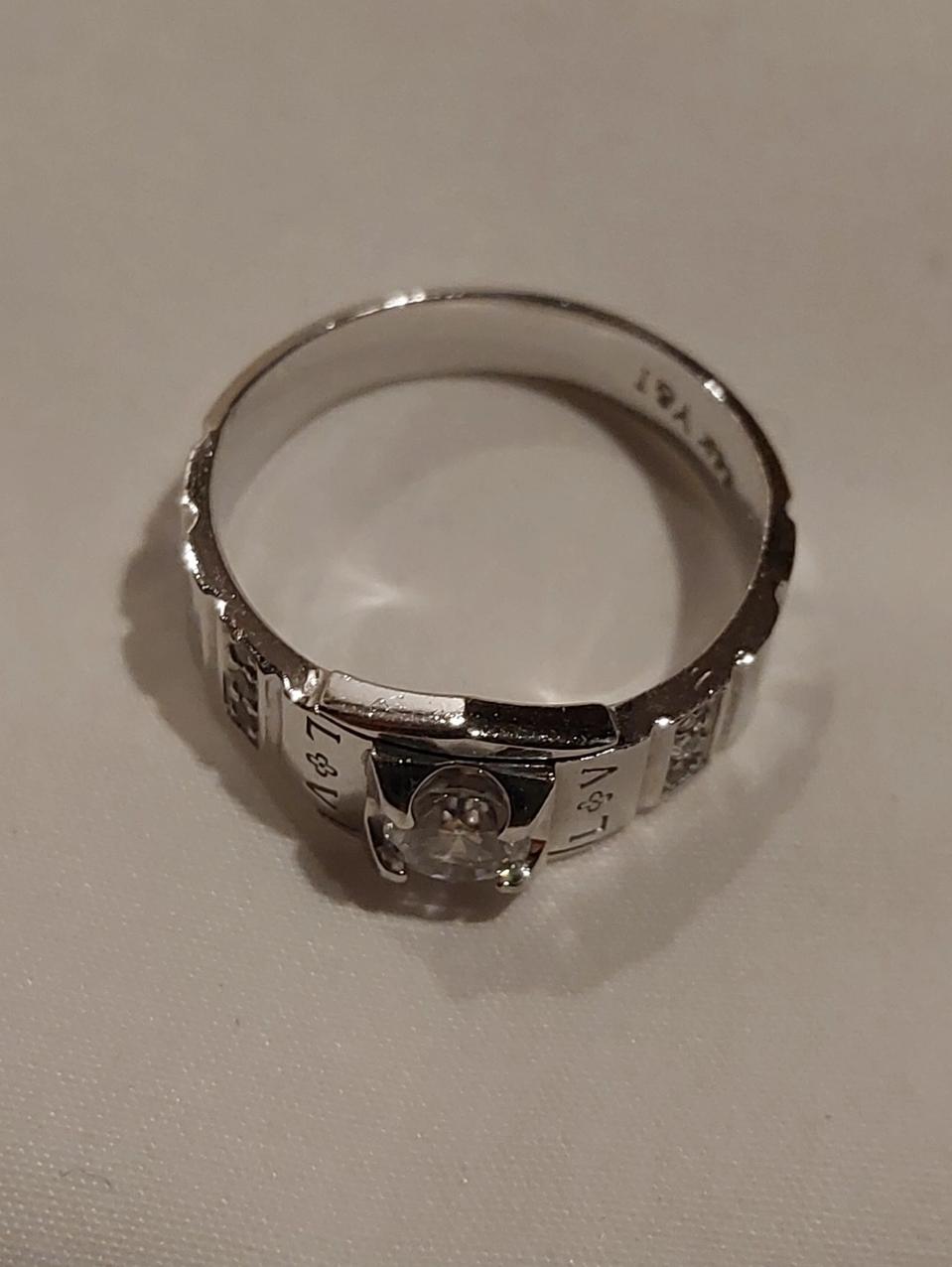 14k 화이트 골드 반지  11호