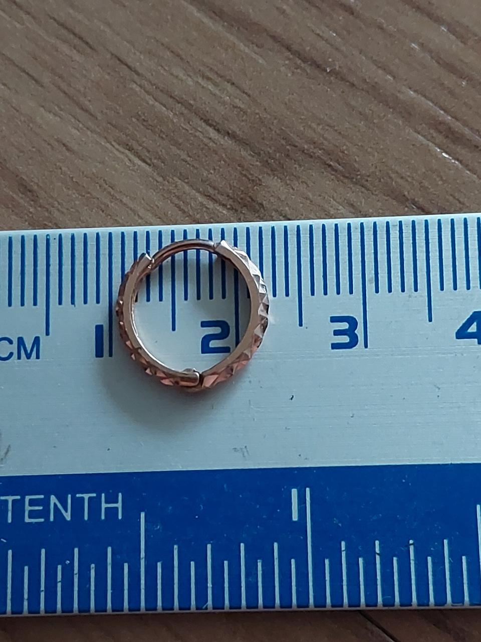 14k 로즈골드  귀걸이  한짝