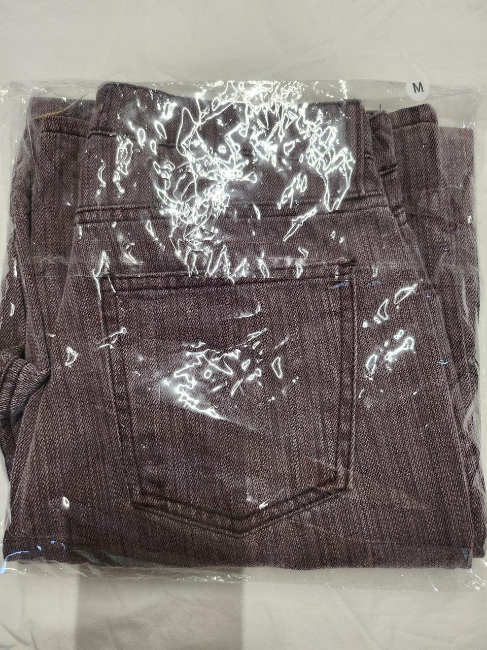 보라빛 와이드 청팬츠(새상품)