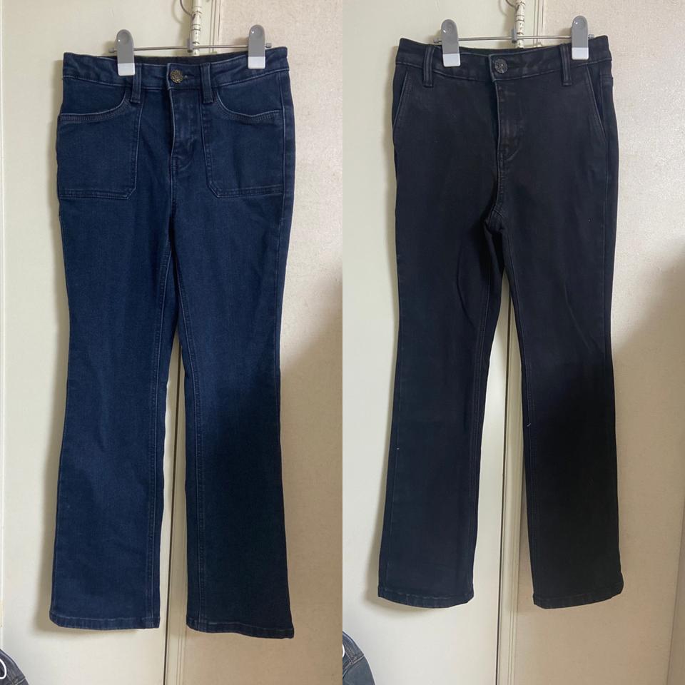 기모 스판 청바지xs (2벌 일괄)