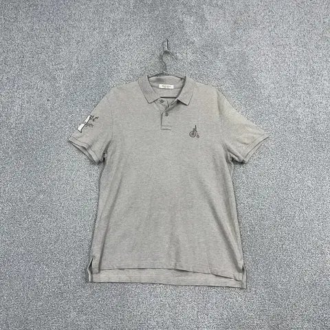 빈폴 라이트 그레이 로고 남성 반팔 카라티 105