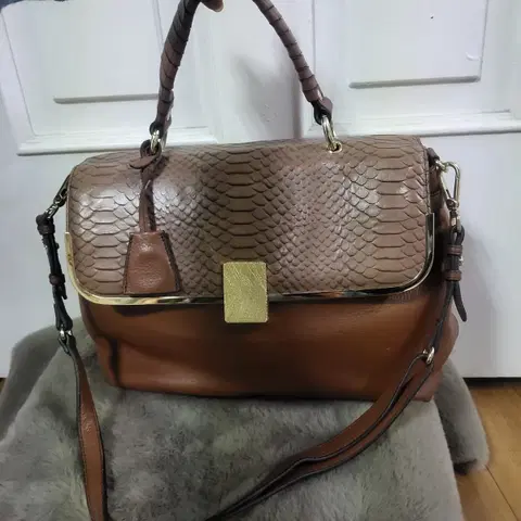 이쁜 모르간 송치 소가죽 숄더백 토트백 2way 핸드백