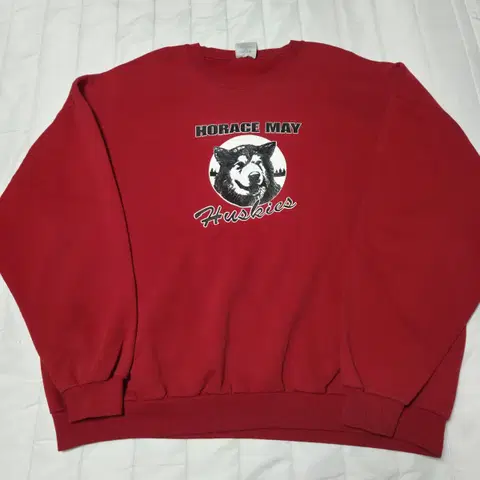 [2xl]90s 저지스 50/50 스웻셔츠 플로키아트웍버전 맨투맨 레드