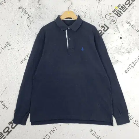 빈폴 BEANPOLE 피케 긴팔 티 차콜 2100019