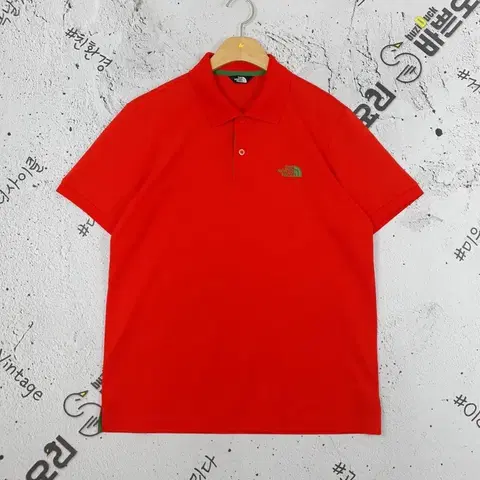 노스페이스 THE NORTH FACE 반팔 카라티 레드 1000017
