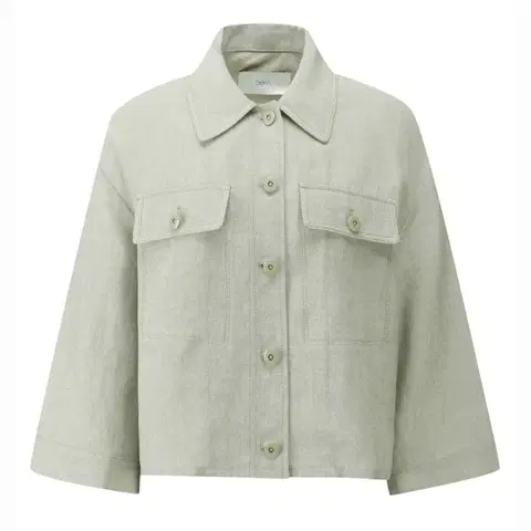 듀엘 린넨 크롭자켓