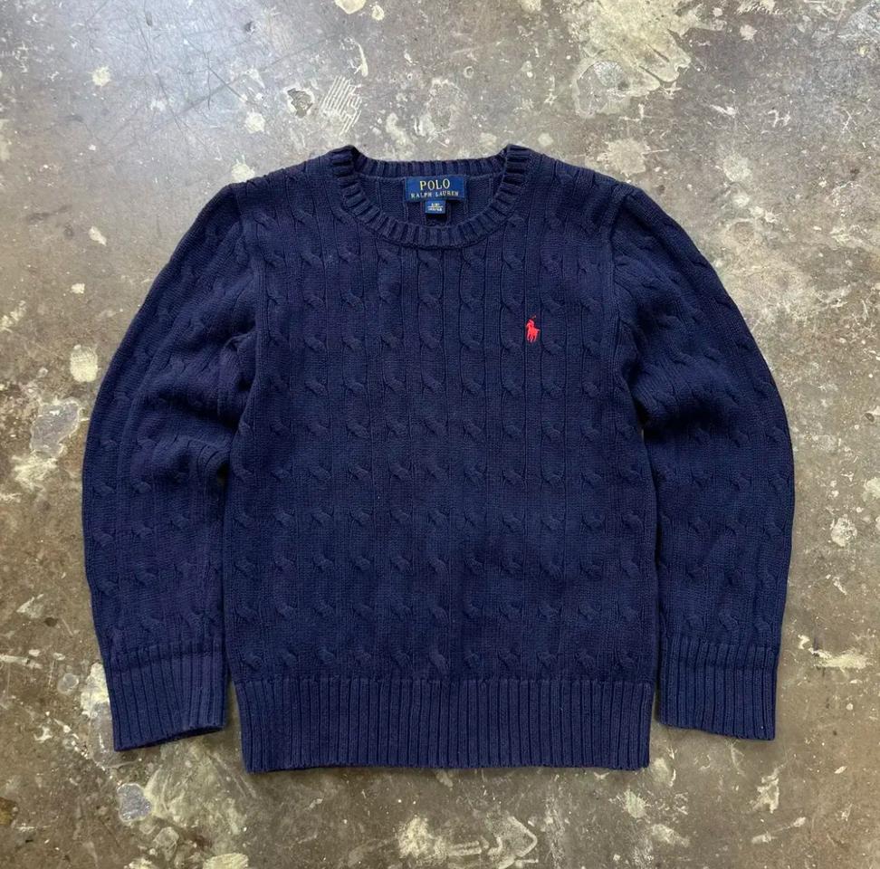 8) 폴로 랄프로렌 키즈 케이블 니트 꽈배기 니트 남여공용