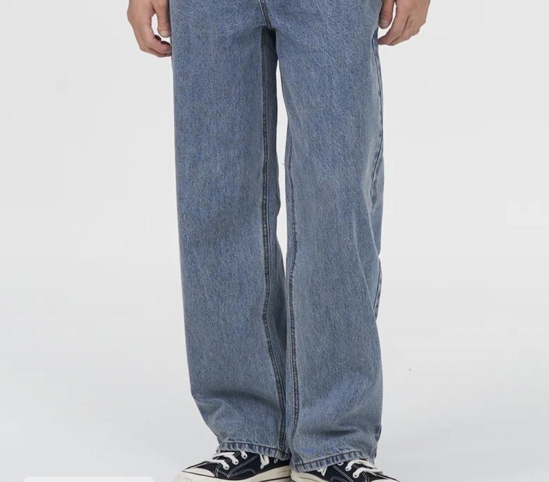 토피 모어 와이드 데님팬츠