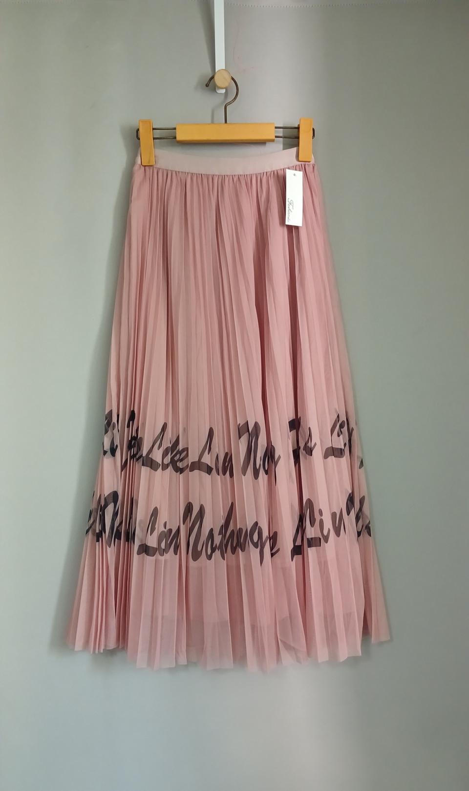 ❤레터링스거트 샤스커트 주름스커트 밴딩스커트