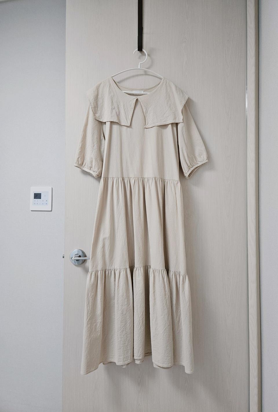 세일러 카라 티어드 원피스