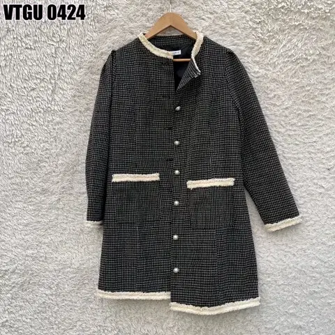 시크릿래밸3 롱 트위드자켓 95사이즈