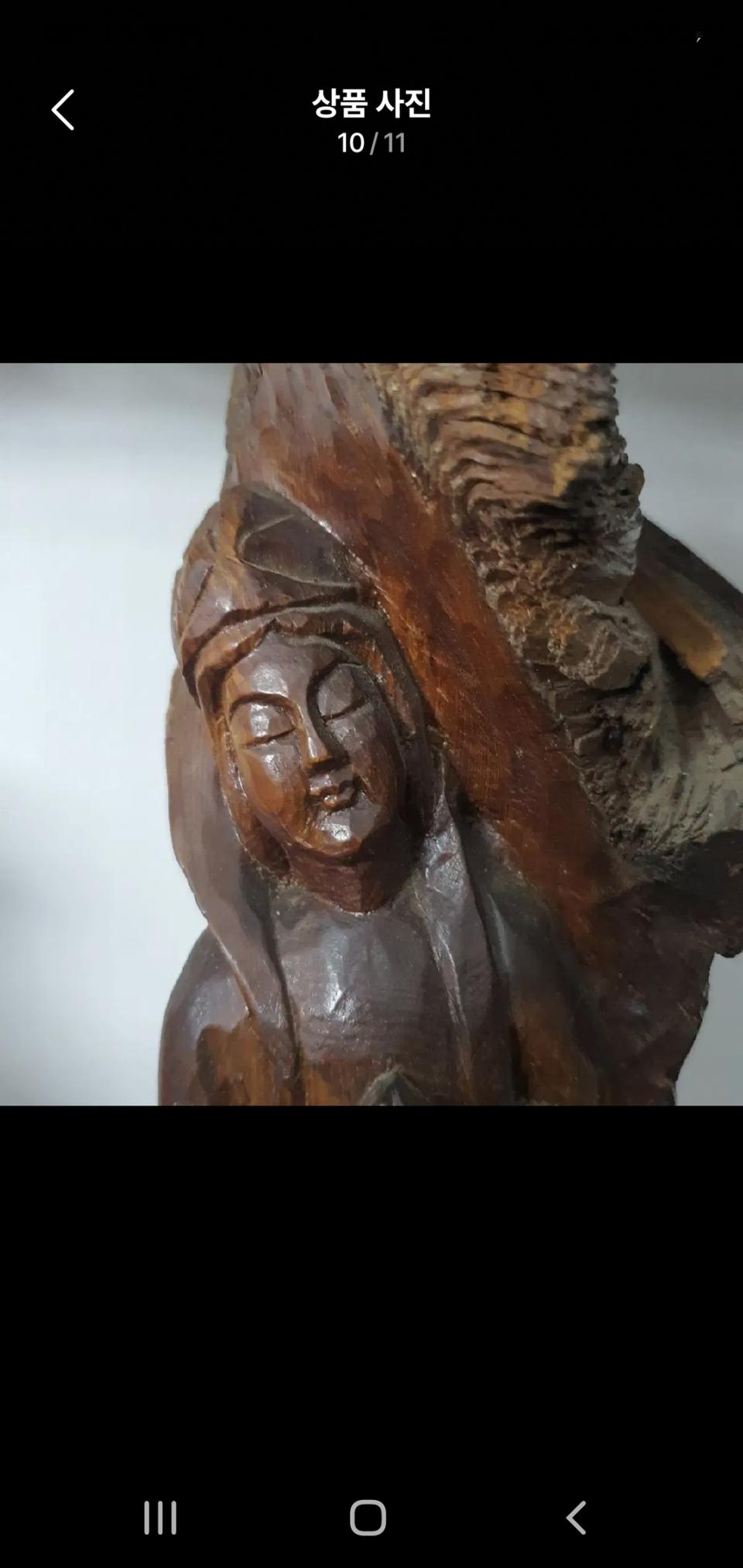 목불 관솔불상 관세음보살