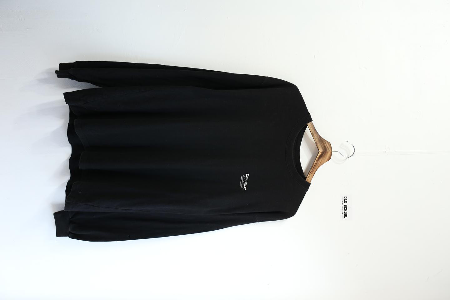 covernat 블랙 긴팔티셔츠 M사이즈