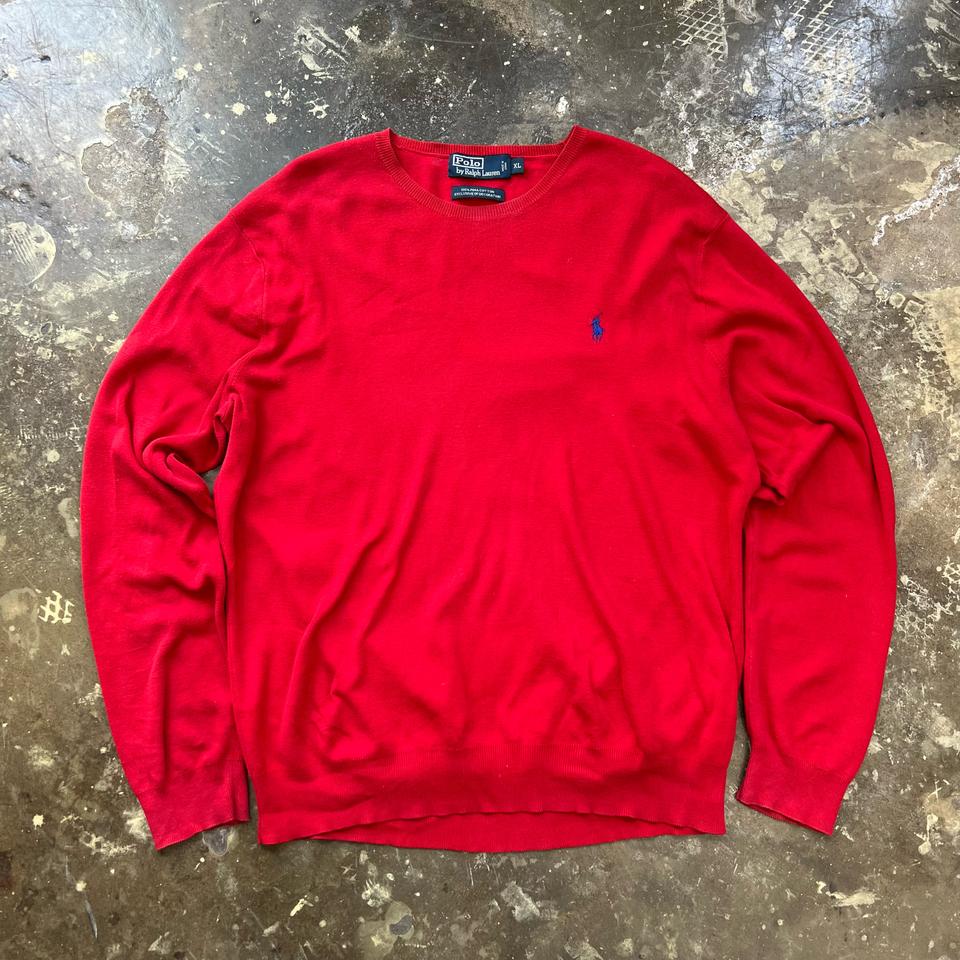 XL) 폴로 랄프로렌 브이넥 니트 아메카지 올드머니룩 클래식