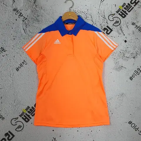 아디다스 ADIDAS 여성 탁구 반팔 카라티 오렌지 L 1000129