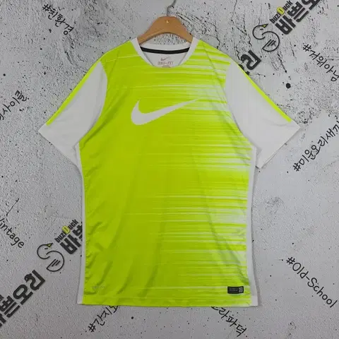 나이키 NIKE 풋볼 기능성 반팔 티 형광 옐로우 XXL 1000163