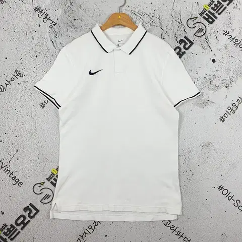 나이키 NIKE 여성 스우시 반팔 카라티 화이트 M 1000191