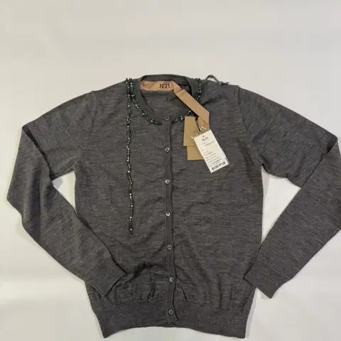 N'21 비즈가디건 그레이 (택상품)(42사이즈)