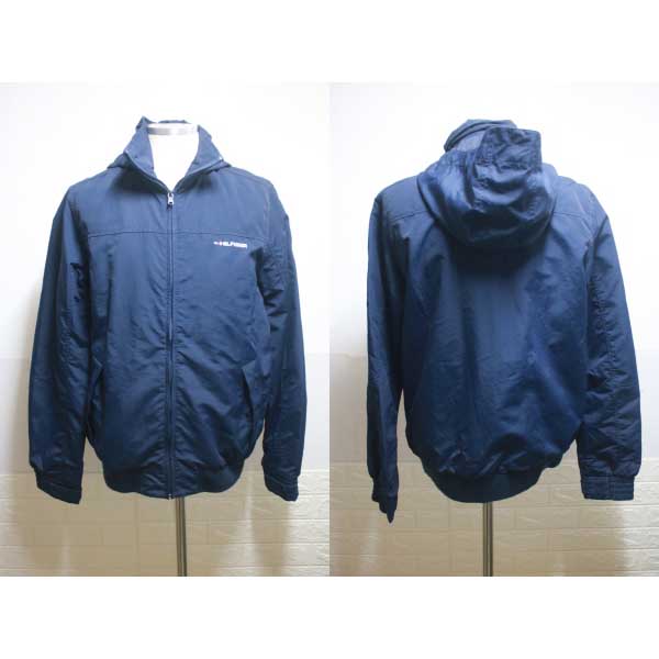 (남 100) 타미 힐피거 네이비 후드 점퍼 (미국 M 한국 100)