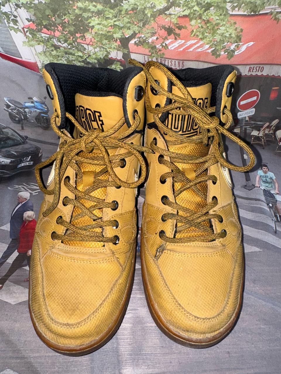 나이키 농구화 하이탑 (옐로우/블랙) 275