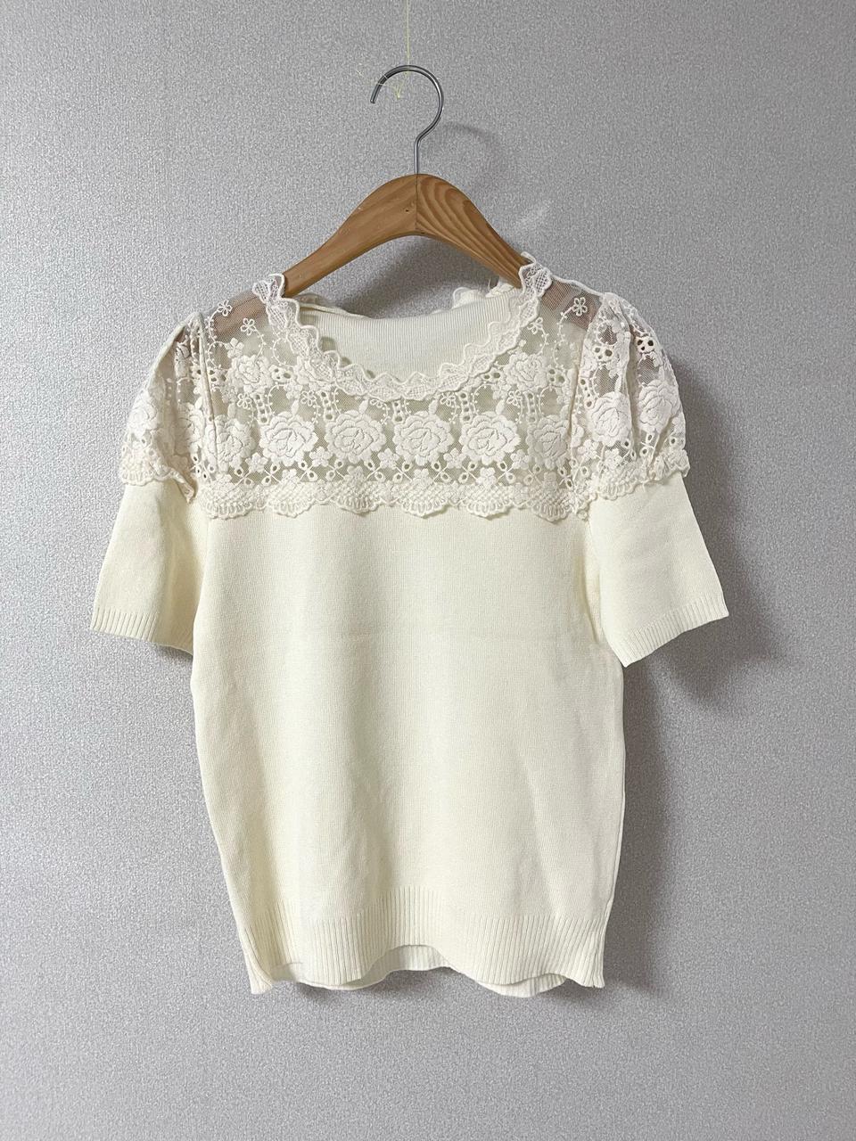 아이보리 플라워레이스 새상품