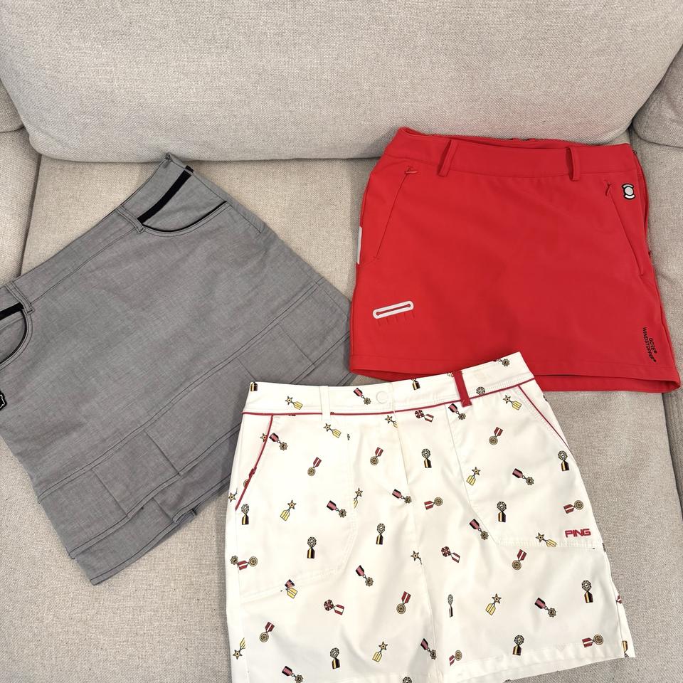 여성골프웨어 여자 골프 치마 / FANTOM팬텀 PING핑 와이드앵글