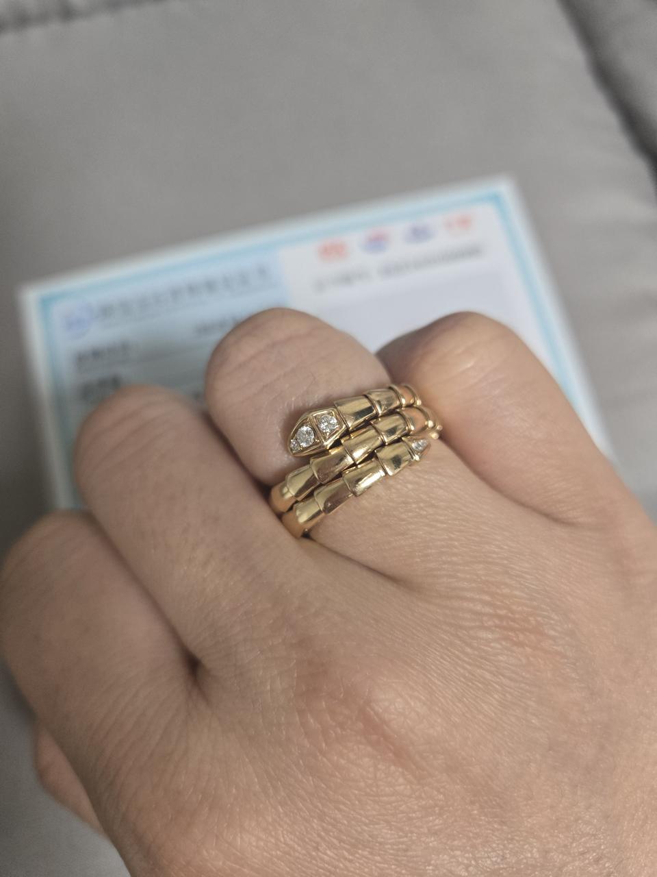 B 뱀반지 18K 제작형