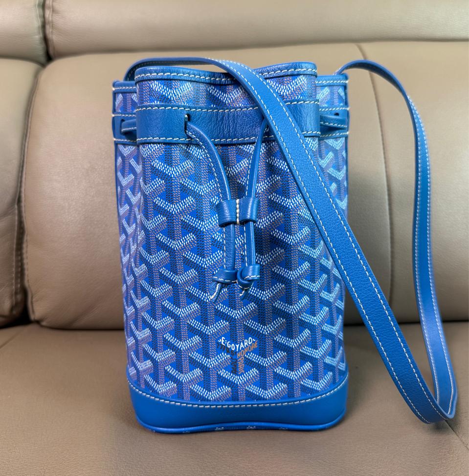 고야드 쁘띠플로 버킷백 숄더백 스페셜블루
