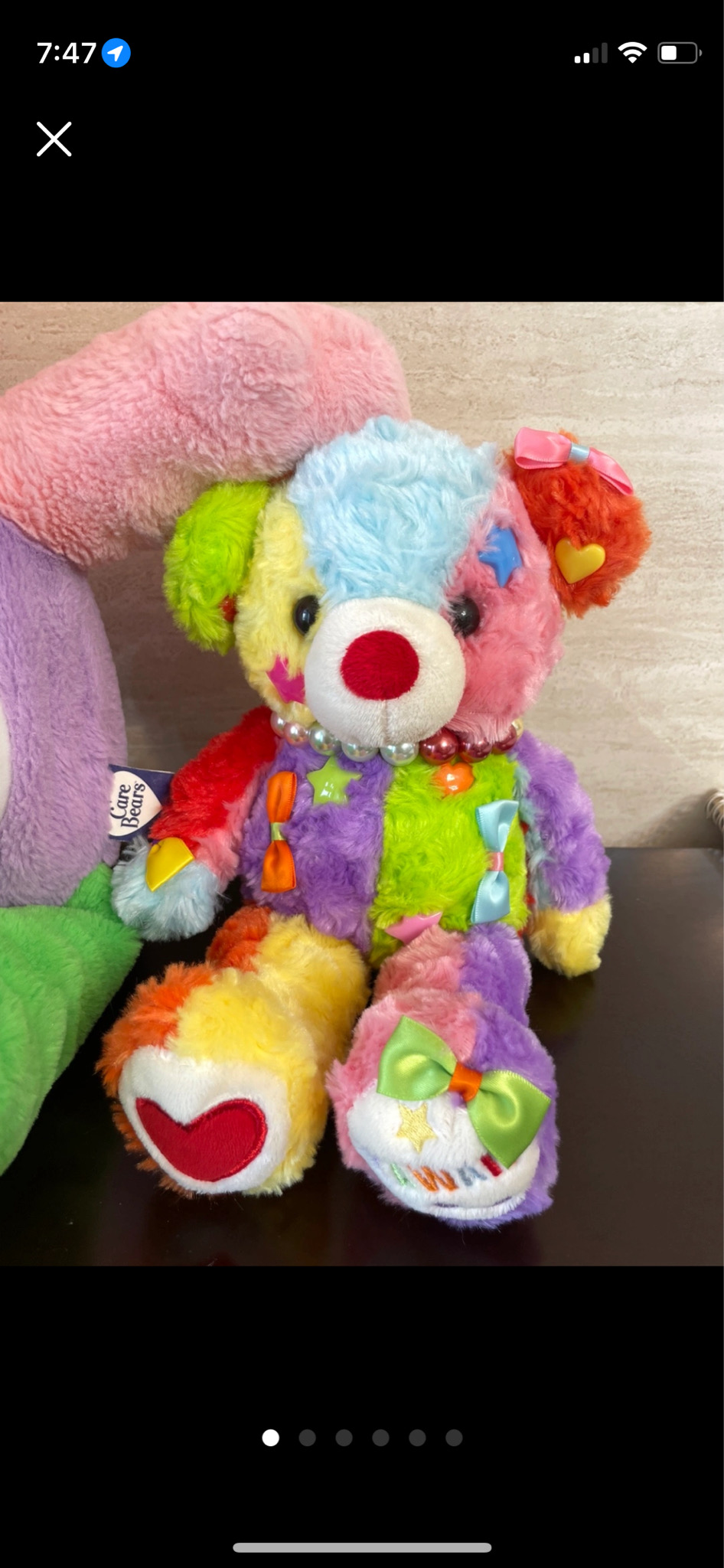 오르골 리본 카와이베어 빈티지인형