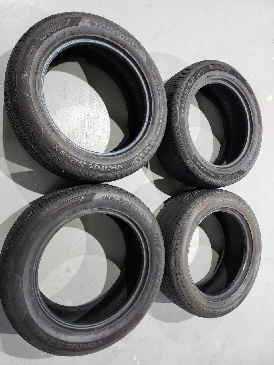 타이어 255/55R/19 4개