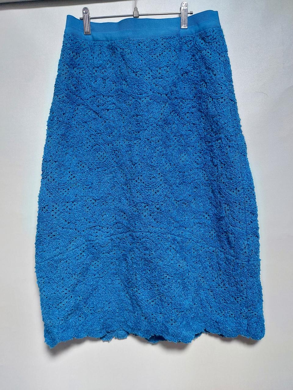 한섬 래트 블루 스커트