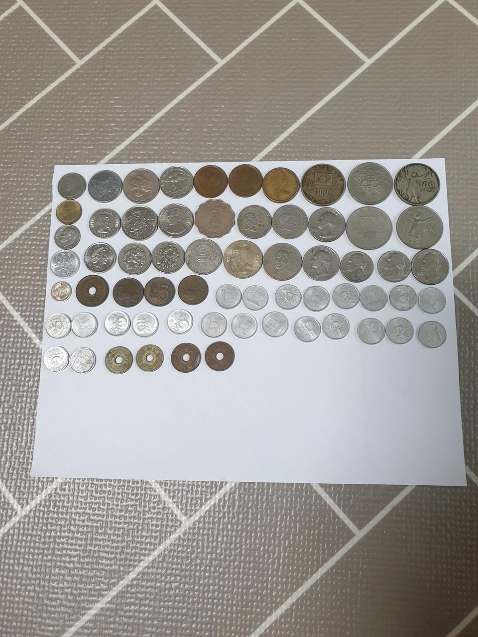수집용동전 사진일괄